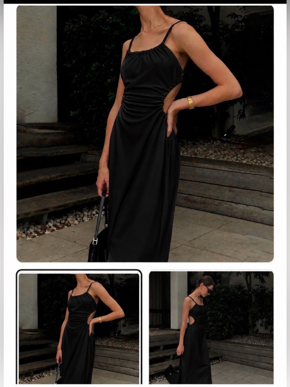 Women's Collection Black Summer Cover Up   Dress Sexy Backless Slim Dress